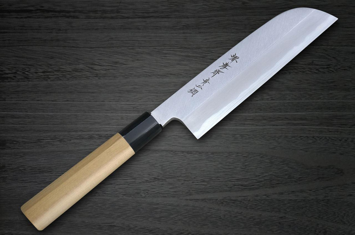 Sakai Takayuki Aoniko Blue 2 Steel Buffalo Tsuba Chef's Kamagata-Usuba(Vegetable) 180mm 