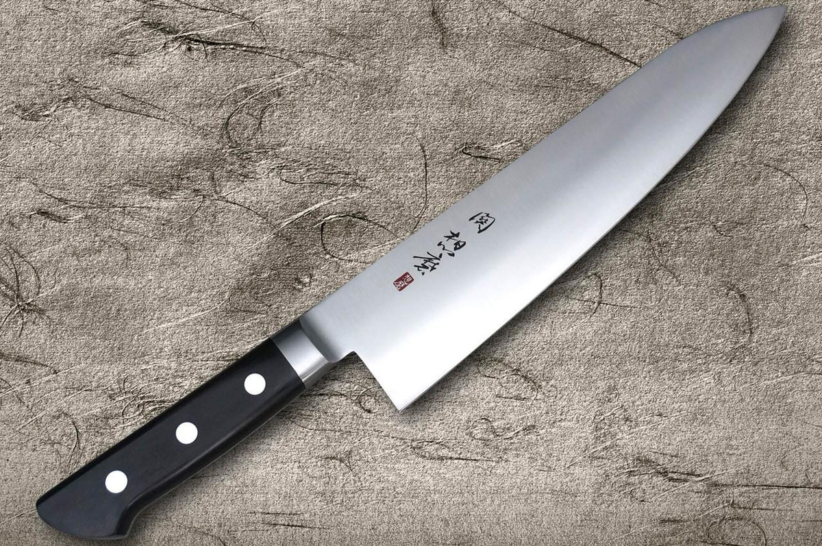 Fujiwara Kanefusa (SOUMA) Mo-Stainless Japanese Chef's Western Deba 210mm 