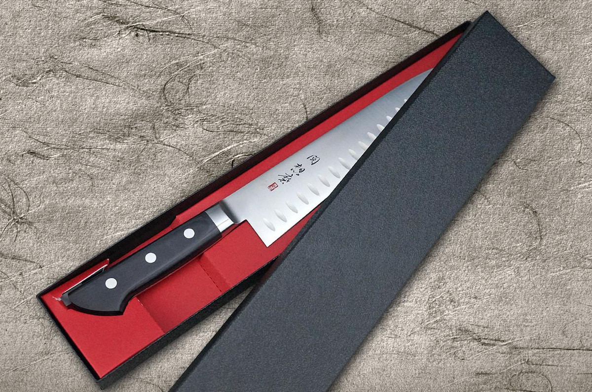 Fujiwara Kanefusa (SOUMA) Mo-Stainless Dimples Japanese Chef's Gyuto Knife 210mm 