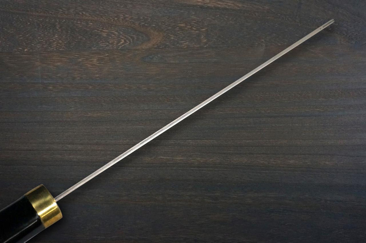 Takeshi Saji Makie-Art VG10W Colored Damascus Japanese Chef's Nakiri(Vegetable) 170mm with Urushi Lacquered Saya and Handle [Tokonatsu] MURASAKI SHIKIBU 1000th Anniversary 