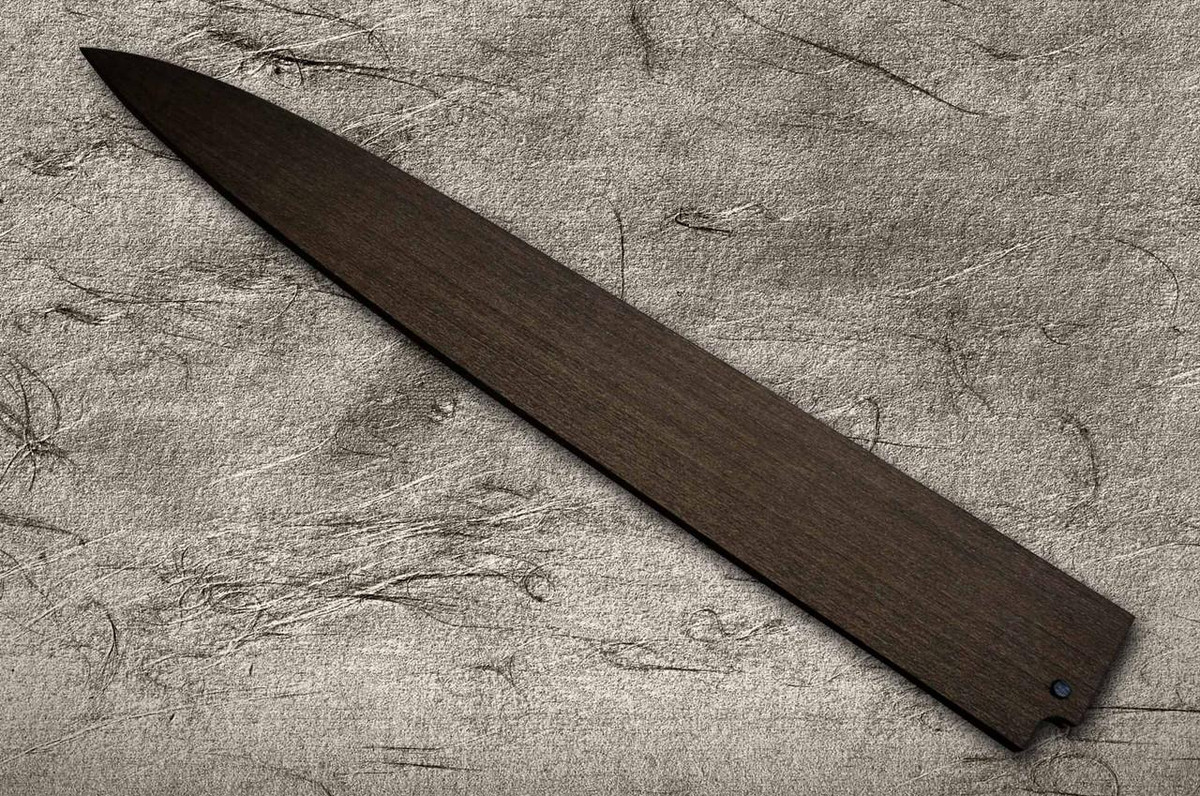 Magnolia Saya Sheath Dark Brown [with Ebony Pin] for 240mm Yanagiba(Sashimi) 