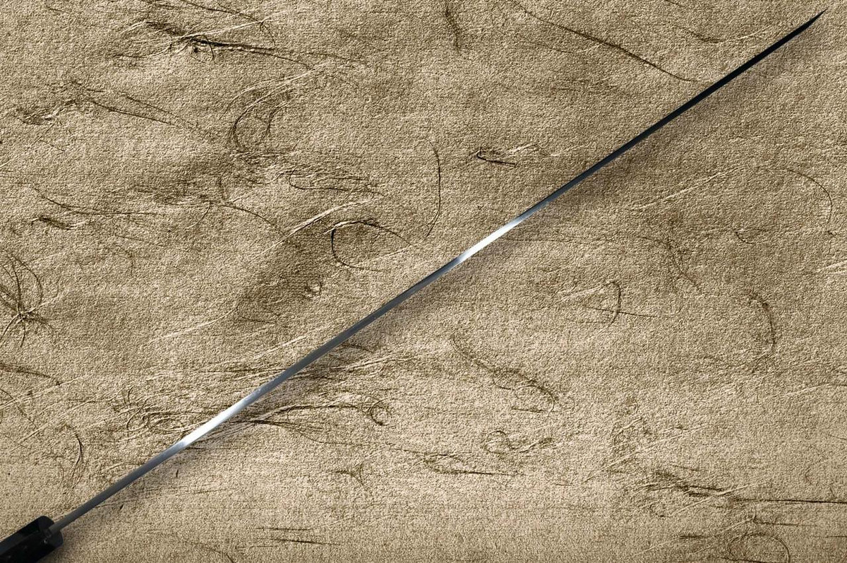 Sakai Takayuki KEISHOURYU Gold Dragon Engraving Japanese Chef's Tuna-Kiri 540mm Tokujyo Supreme (White 2 steel) with Water Buffalo Ebony Handle and Saya Sheath 