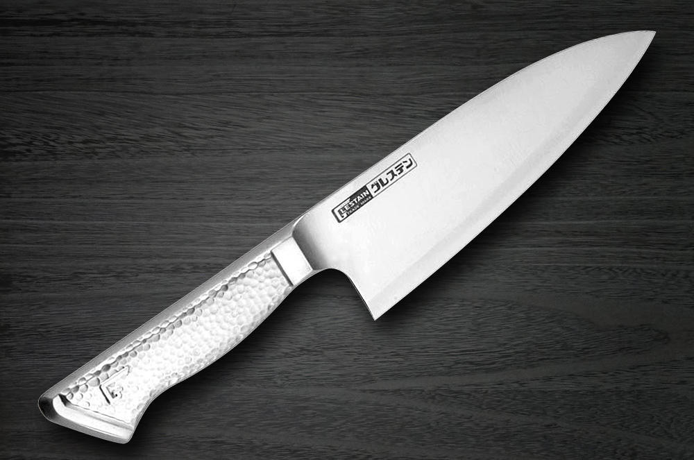 GLESTAIN TM All-Stainless Japanese Chef's Deba Knife 160mm