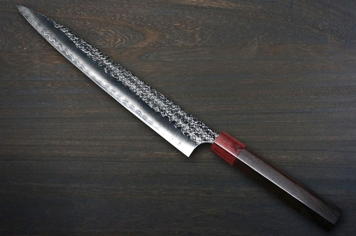 Yoshimi Kato R2 MINAMO Hammered RS8R Japanese Chef's Slicer