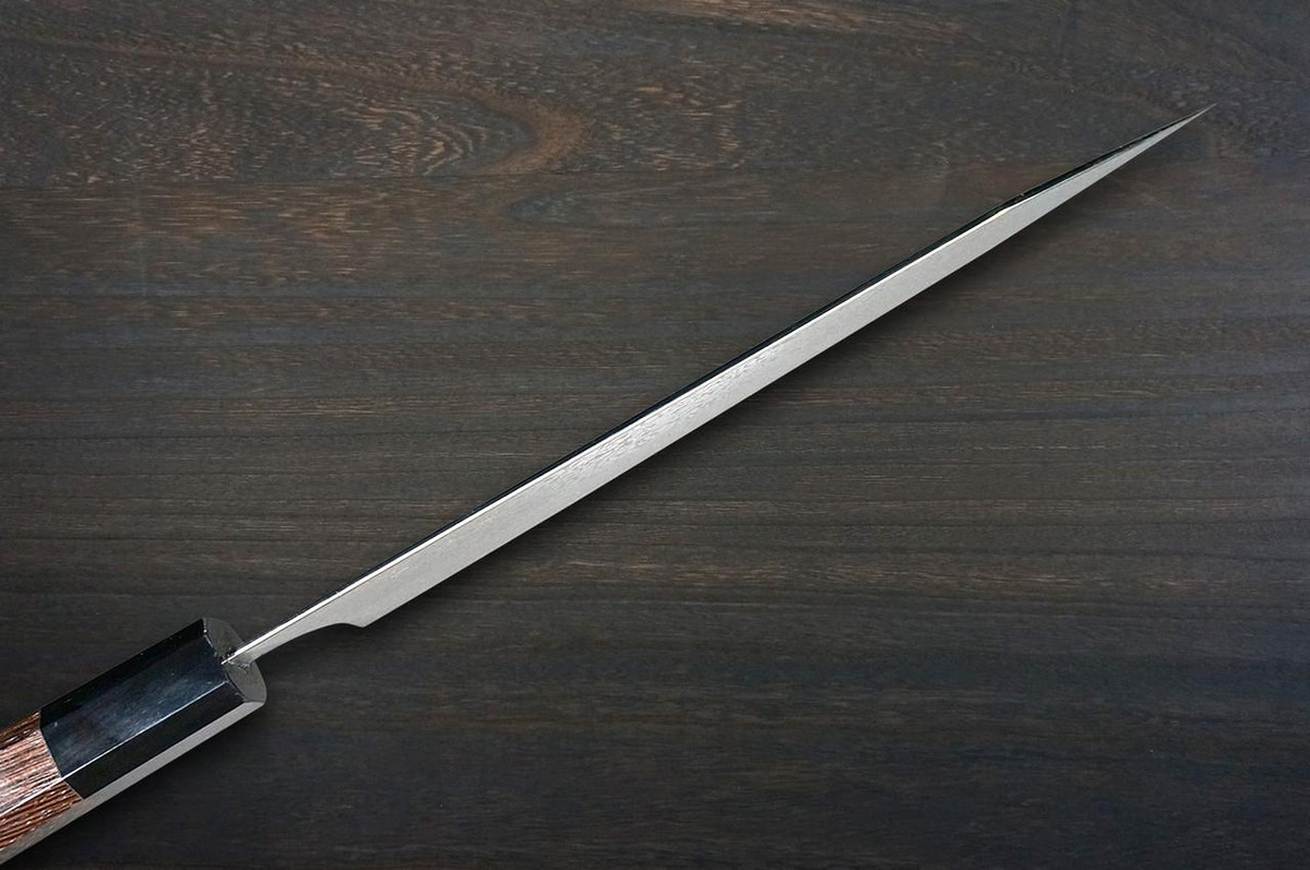 Yoshimi Kato 63 Layer VG10 Black Damascus TR-WG8B Japanese Chef's Kengata-Gyuto Knife 210mm with Wenge Handle 