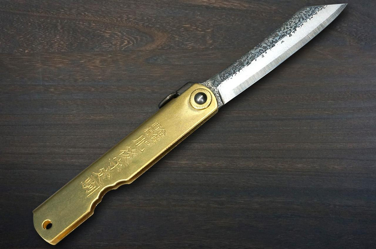 HIGONOKAMI Nagao Kanekoma Aogami Kurouchi Hammered Folding