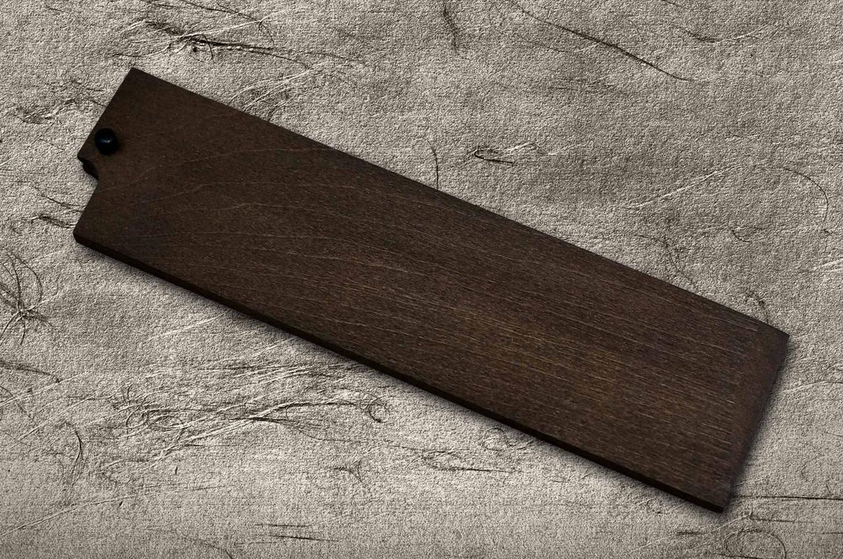 Magnolia Saya Sheath Dark Brown [with Ebony Pin] for 195mm Usuba(Vegetable) 