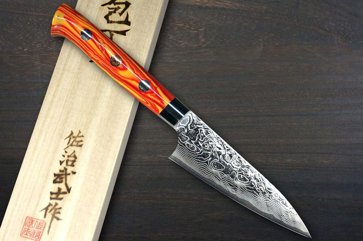 メ*リ様 butcher products HAWAIIAN TAKA S-S Takeshi Saji R2 Diamond Finish Damascus TCR Japanese Chef's Petty