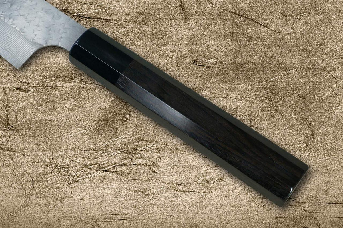 Nigara SPG-STRIX Damascus Hammered EB8B Japanese Chef's Slicer(Sujihiki) 270mm with Ebony Handle 
