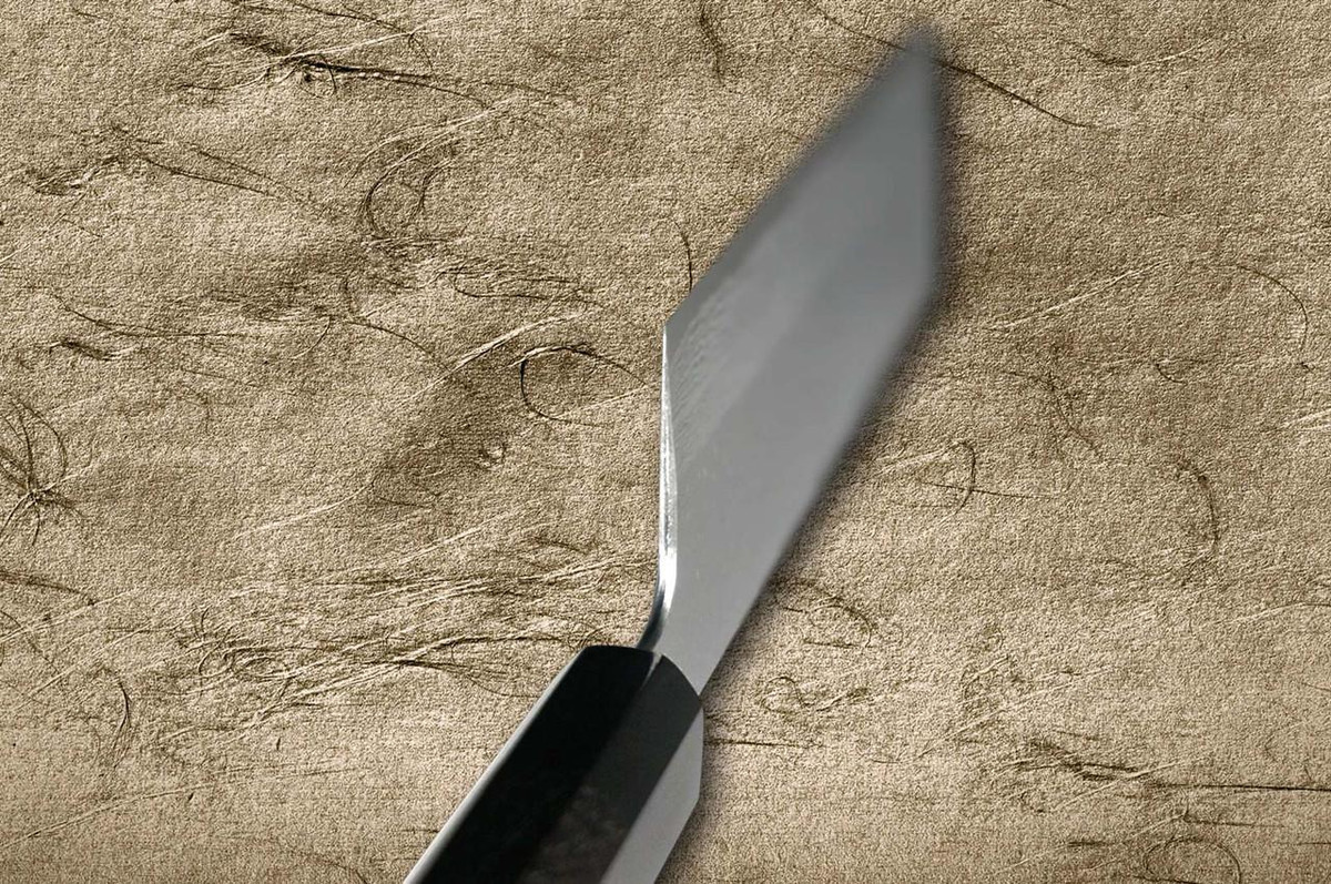 Nigara VG-XEOS Damascus Hammered EB8B Japanese Chef's Nakiri(Vegetable) 180mm with Ebony Handle 