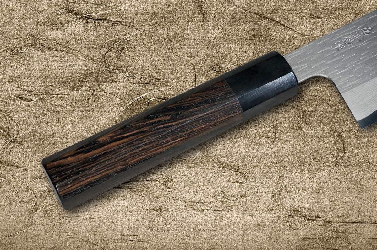 Nigara VG-XEOS Damascus Hammered EB8B Japanese Chef's Nakiri