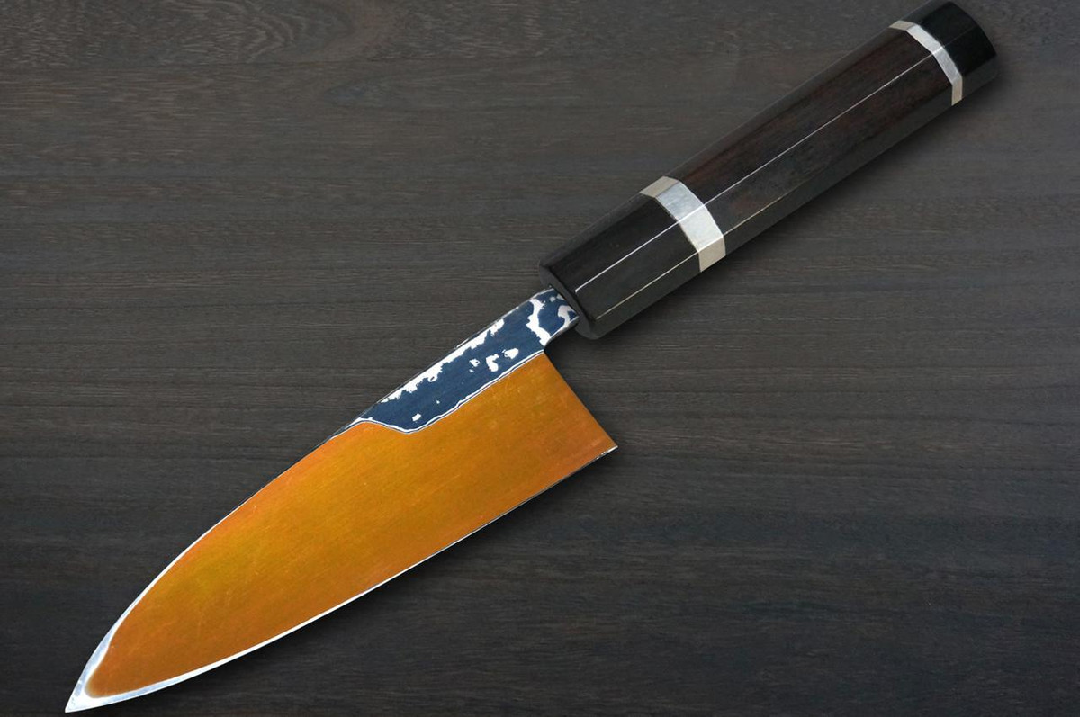 Keiichi Fujii HEKIRYUSHI Aogniko Black Damascus Japanese Chef's