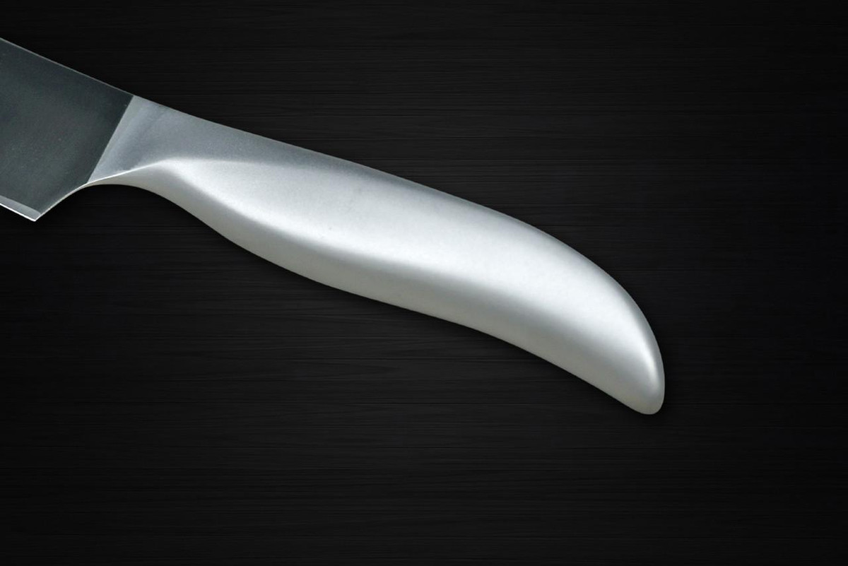 Shimomura PRO-Grade All Stainless Sharp Japanese Chef's Gyuto Knife 170mm with All Stainess Handle 