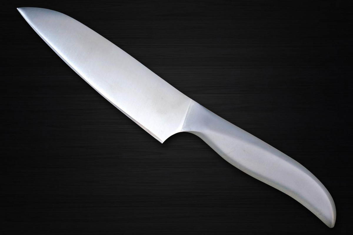 Shimomura PRO-Grade All Stainless Sharp Japanese Chef's Gyuto Knife 170mm with All Stainess Handle 