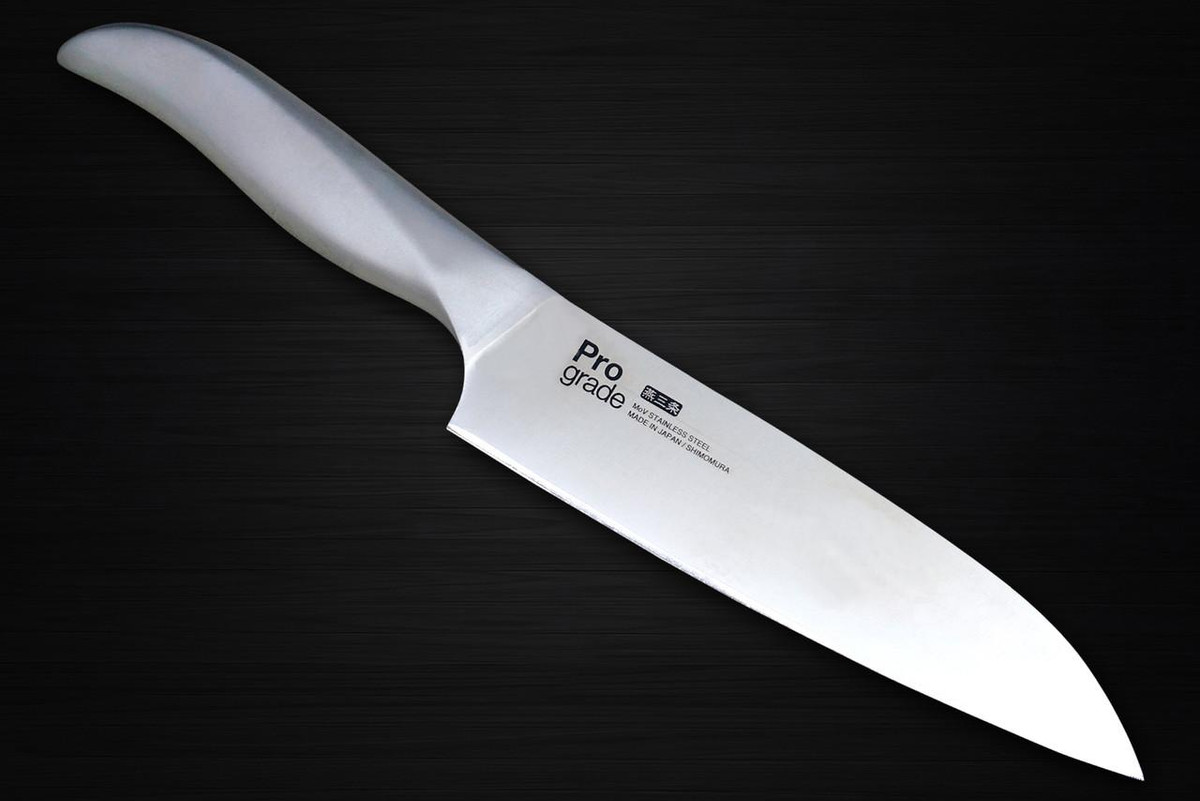 Shimomura PRO-Grade All Stainless Sharp Japanese Chef's Gyuto Knife 170mm with All Stainess Handle 