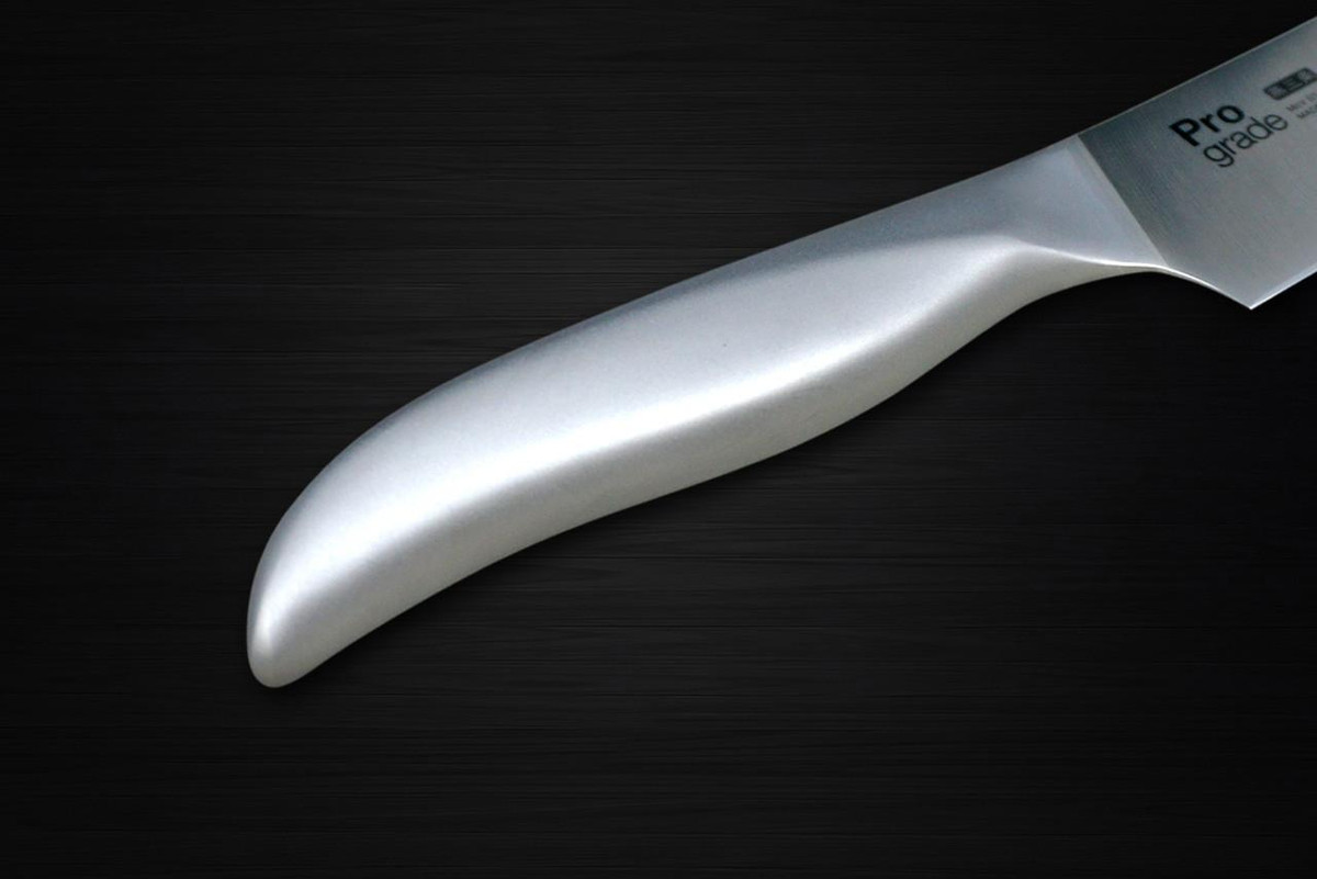 Shimomura PRO-Grade All Stainless Sharp Japanese Chef's Santoku Knife 145mm with All Stainess Handle 