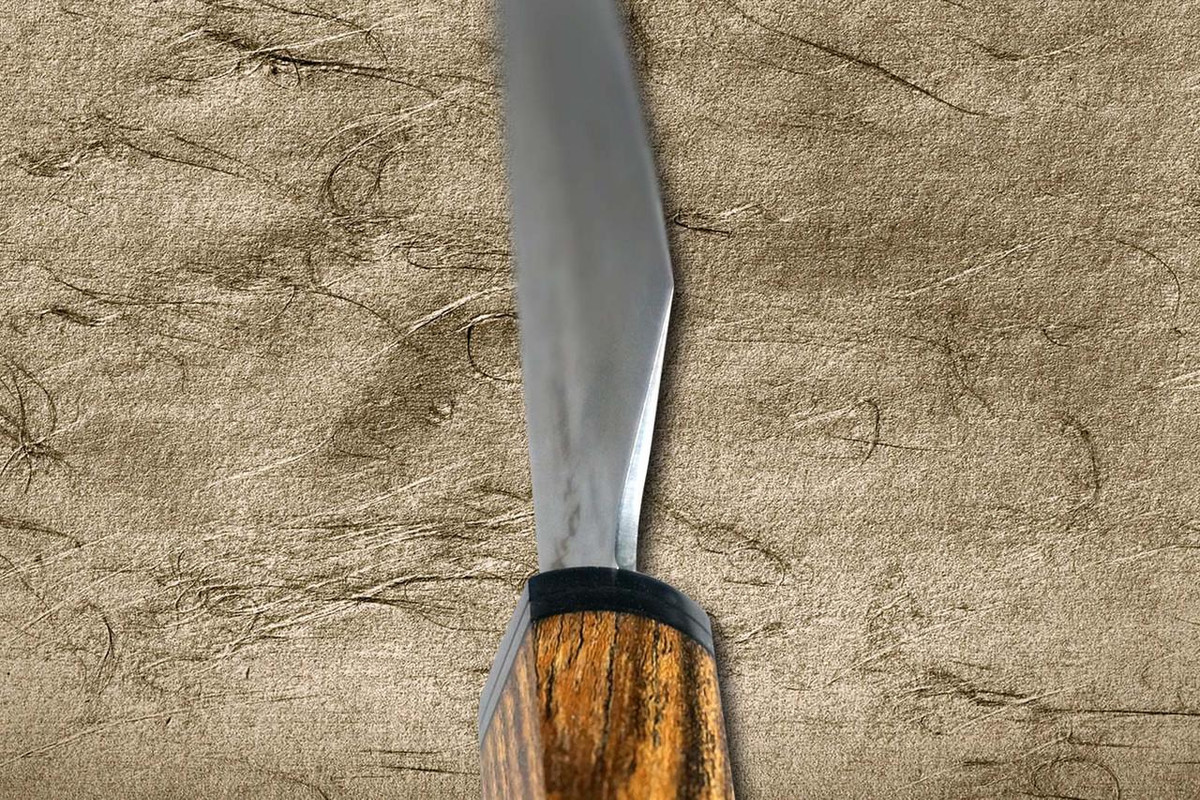 Sakai Takayuki 33-Layer VG10 Damascus SGN Chef's Signature Utility Steak Petty Knife 120mm with Wood Handle [Golden Ebony] 