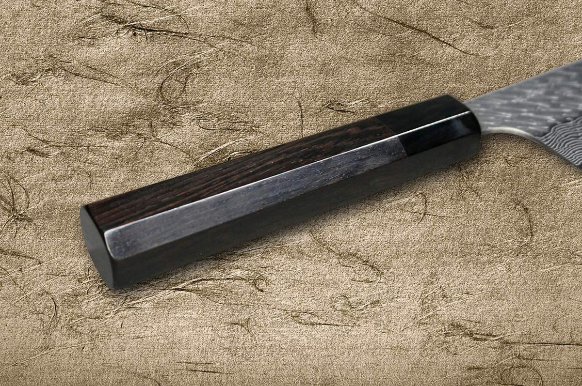 Nigara SPG-STRIX Damascus Hammered EB8B Japanese Chef's Bunka