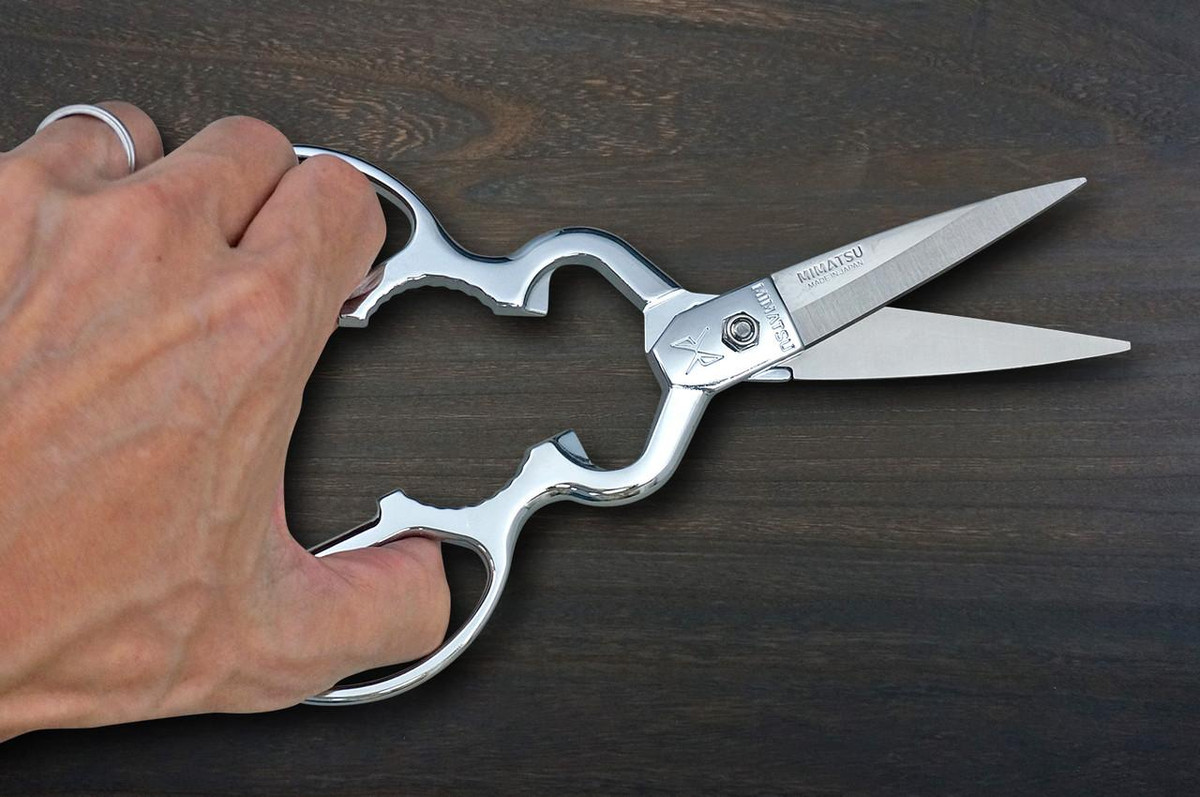Stainless Steel Japanese Kitchen Scissors  [Mimatsu] 