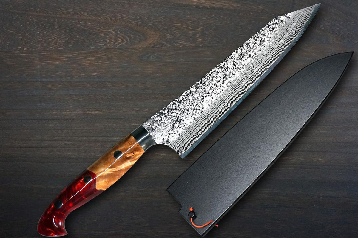 黒崎優R2（SG2）Damascus SHIZUKU Custom STWRC 日本厨师行头刀180毫米