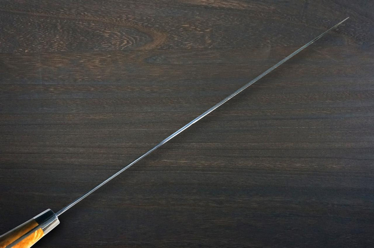 Yu Kurosaki R2(SG2) Damascus FUJIN Custom MPWC Japanese Chef's Slicer(Sujihiki) 270mm with Maple Wood Handle 