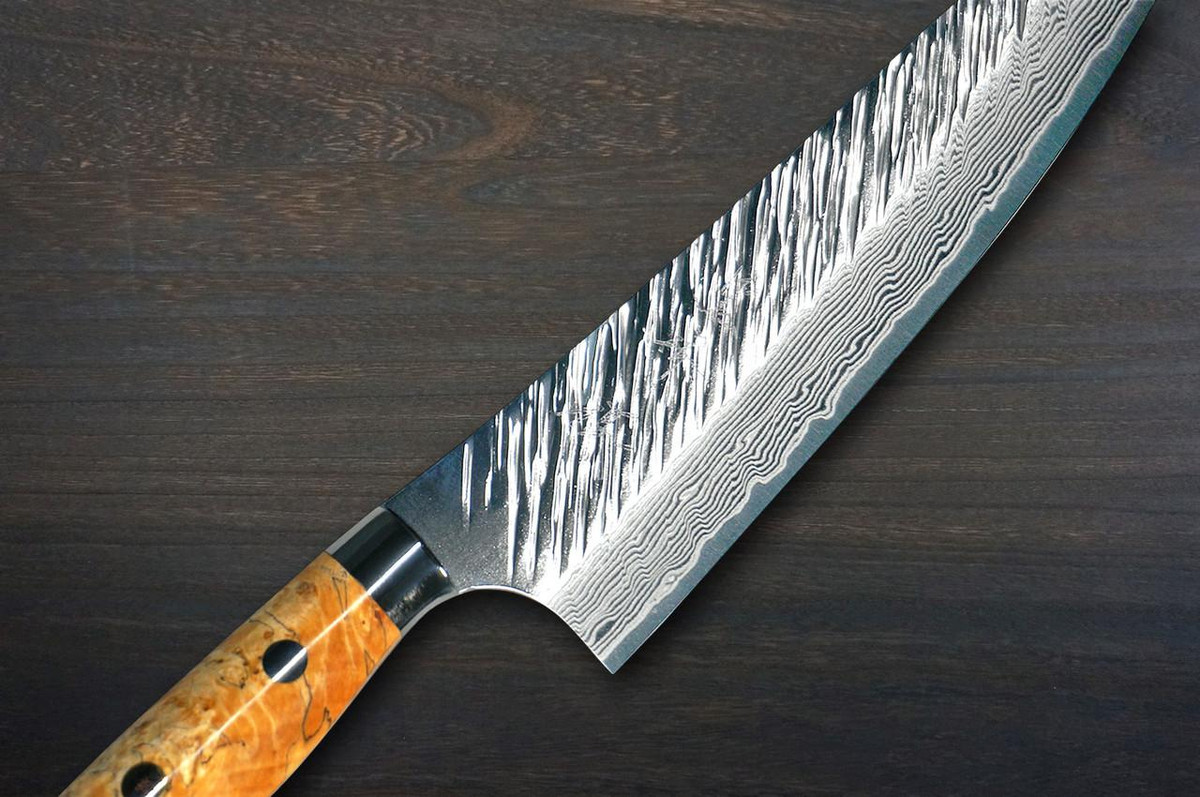 黒崎優R2（SG2）Damascus FUJIN Custom MPWC 日本厨师用文化刀165毫米