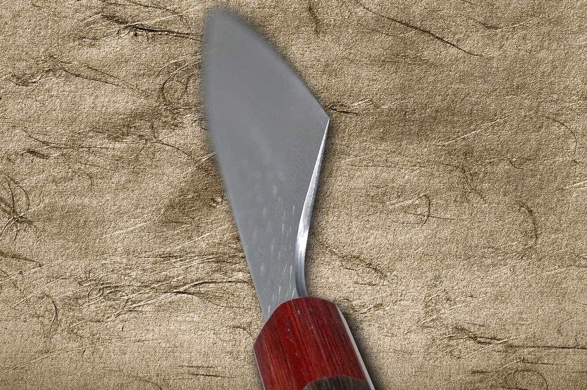 Nigara SPG-STRIX 达马斯克锤纹RS8R 日本主厨牛刀210mm 红圈紫檀木柄