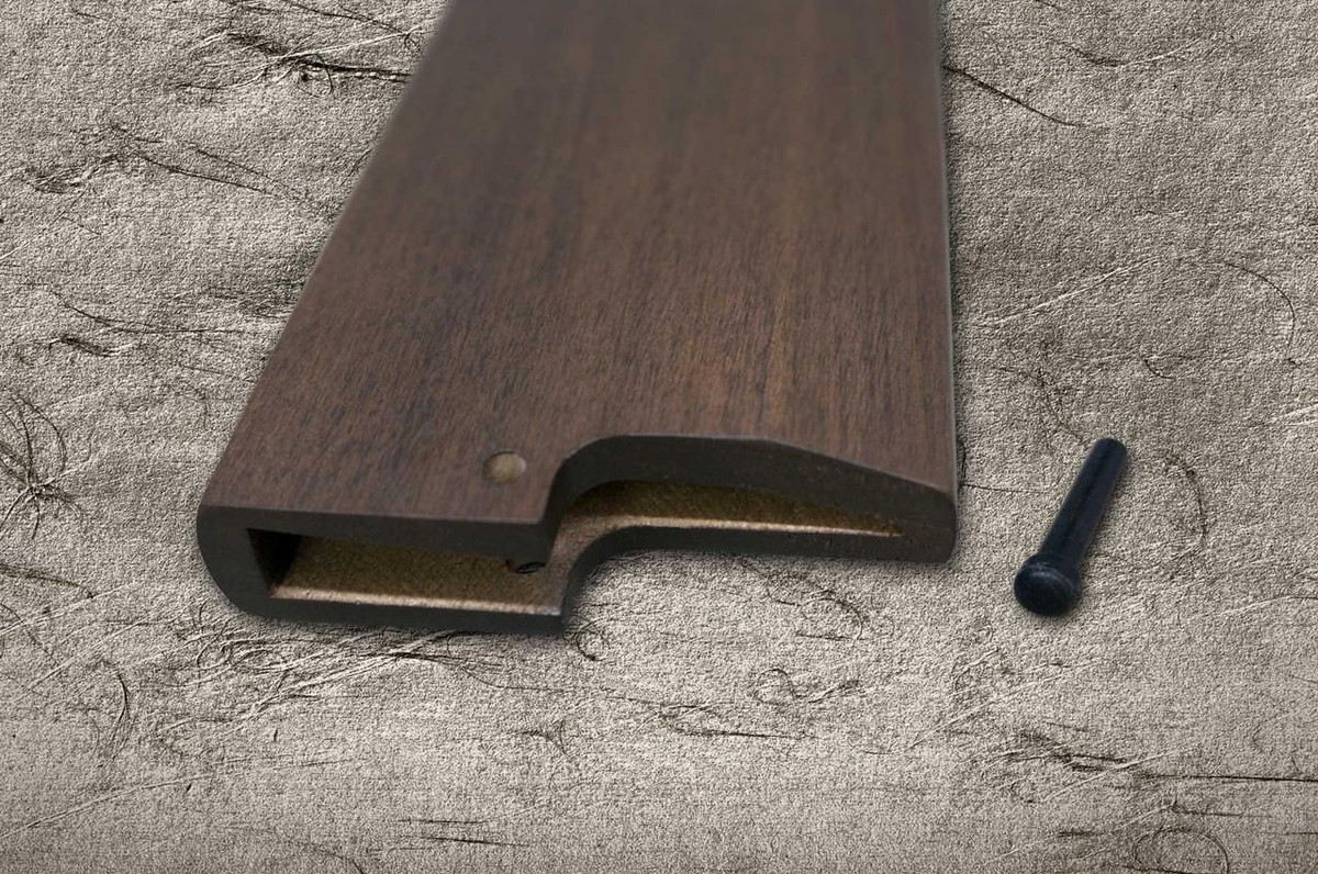 Magnolia Saya Sheath Dark Brown [with Ebony Pin] for 195mm Deba Knife 