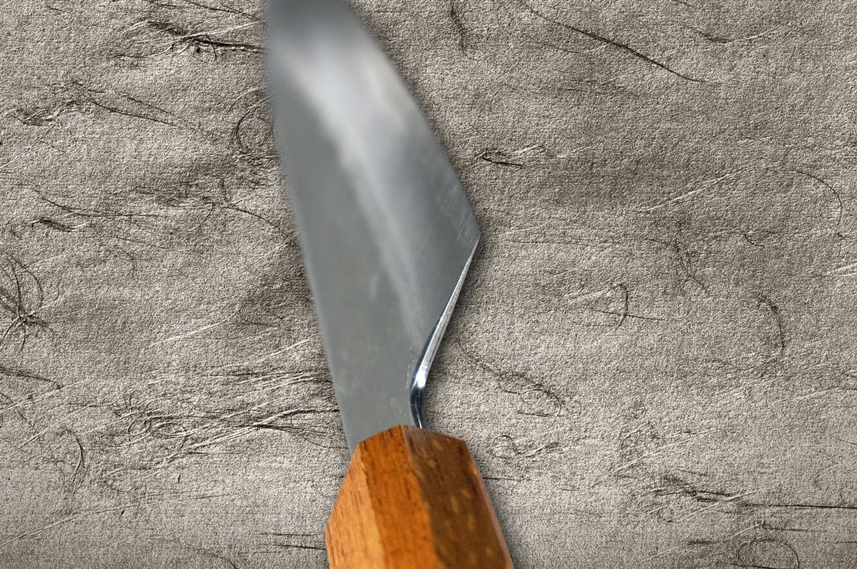 Okeya VG10 Hammered OK8B Japanese Chef's Santoku Knife 165mm with Urushi Lacquered Oak Handle 