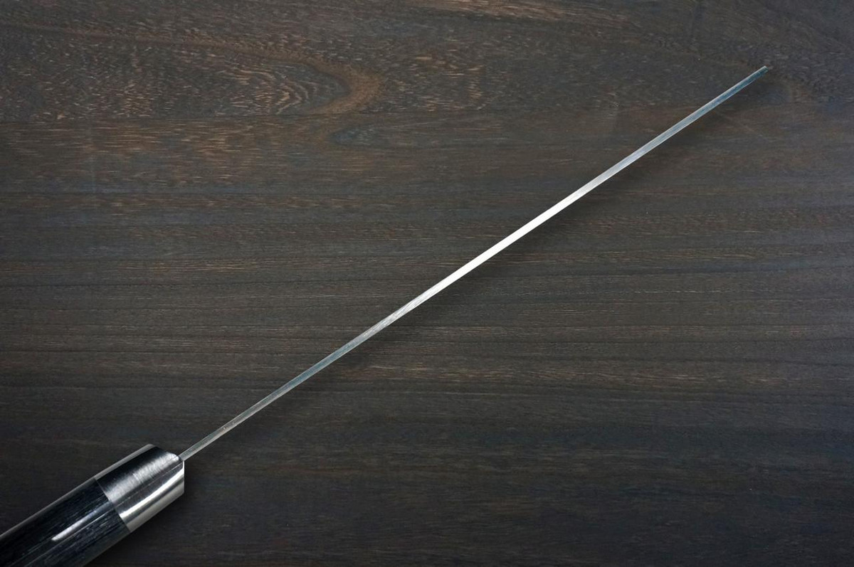 Sakai Takayuki 17-Layer VG10 Damascus Hammered BLK Japanese Chef's Vegetable Knife 160mm with Black Laminated Wood Handle 