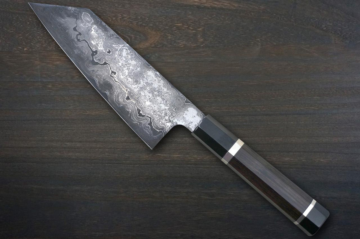 Kisuke Manaka KOKUENN Blue#1 Black Finished EBBFB2 Japanese Chef's