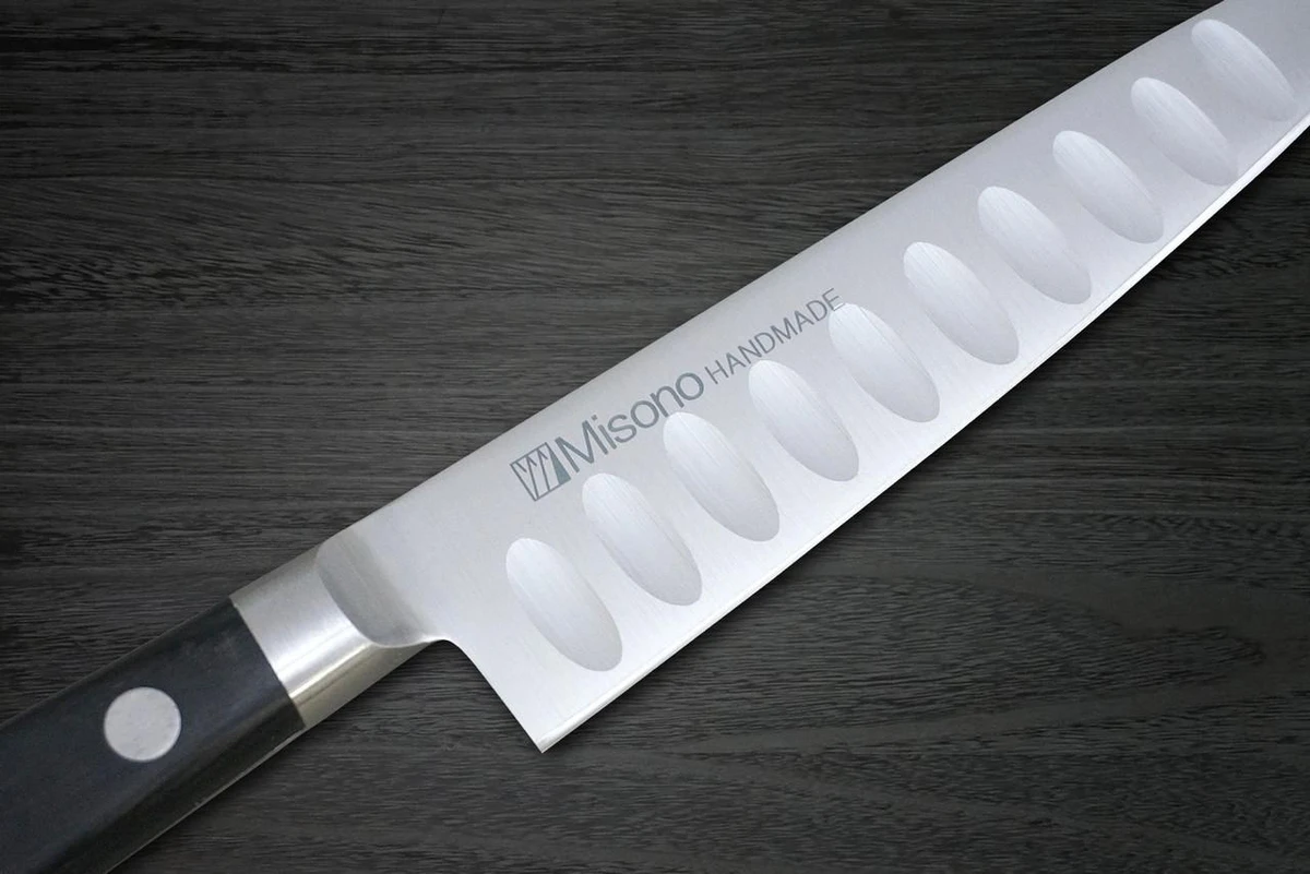 Misono MV Stainless Dimples(Salmon) Japanese Chef's Petty Knife(Utility) 120mm 