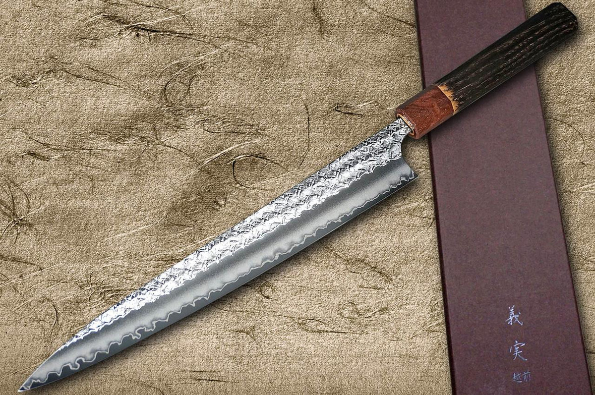 Yoshimi Kato R2 MINAMO Hammered Japanese Chef's Slicer(Sujihiki