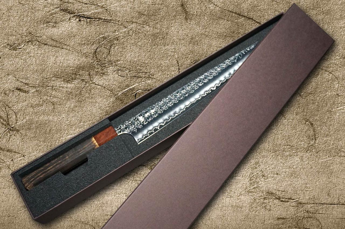 m*r様 KAMISHIMA WORKS カミシマ KN2 Yoshimi Kato R2 MINAMO Hammered Japanese Chef's Slicer(Sujihiki