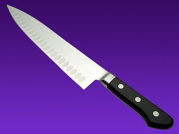 Misono MV Stainless DimplesSalmon Japanese Chefs Gyuto Knife 180mm