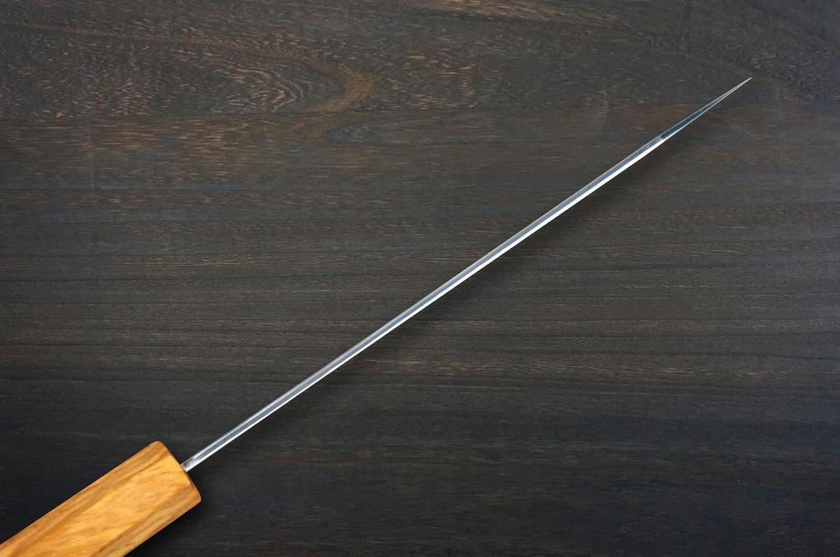 Yu Kurosaki R2(SG2) Hammered SENKO-EI WA OL8N Japanese Chef's Petty Knife(Utility) 150mm with Olive Handle [Natural Finish] 