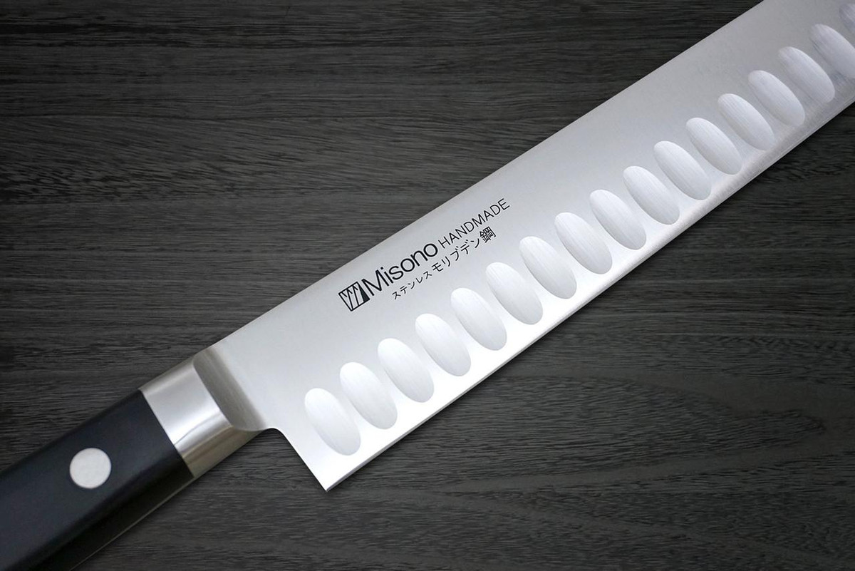Misono MV Stainless Dimples(Salmon) Japanese Chef's Slicer(Sujihiki) 240mm 