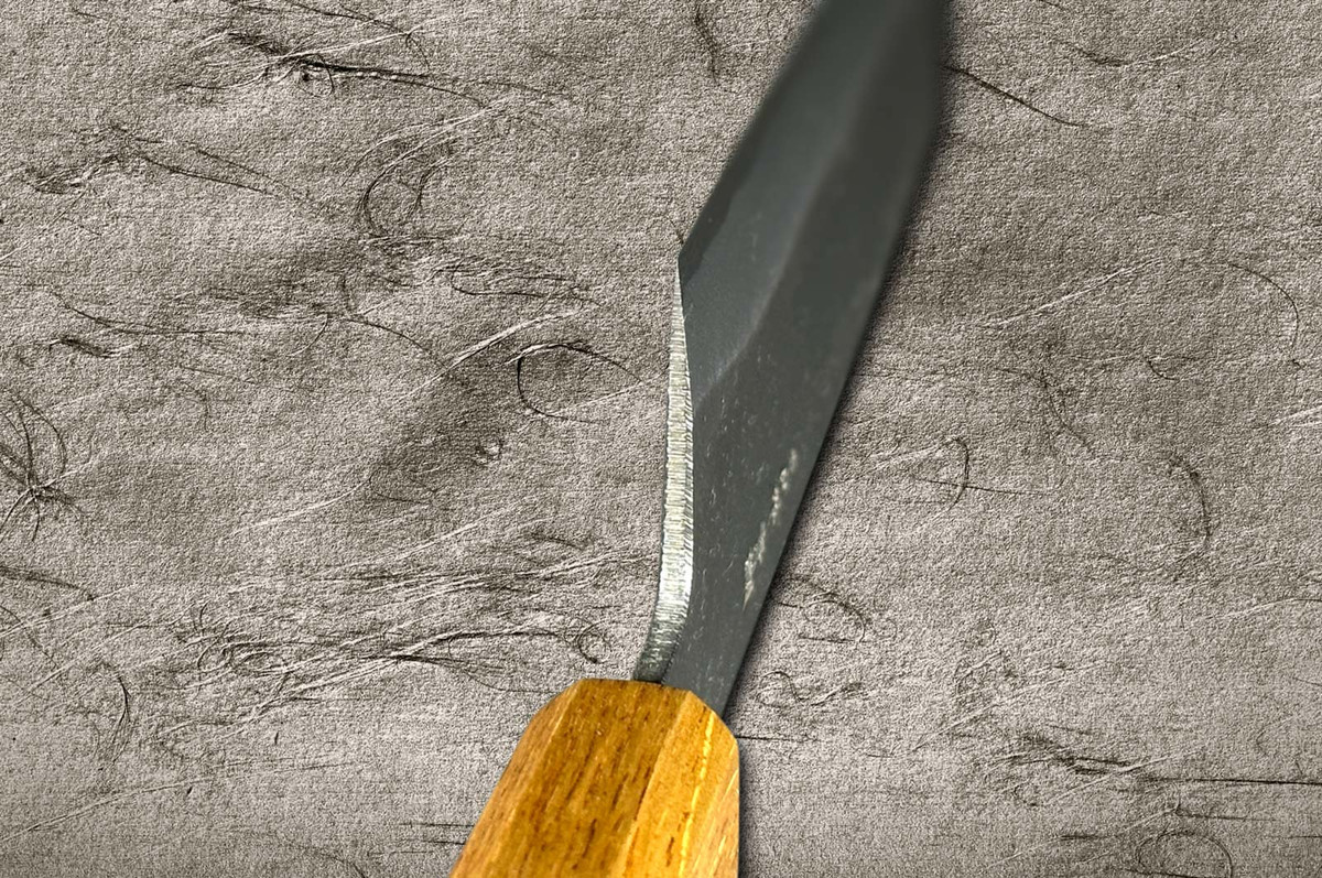 Satoshi Nakagawa Aogami #2 Kurouchi OK8B Japanese Chef's Nakiri(Vegetable) 165mm with Urushi Lacquered Oak Handle