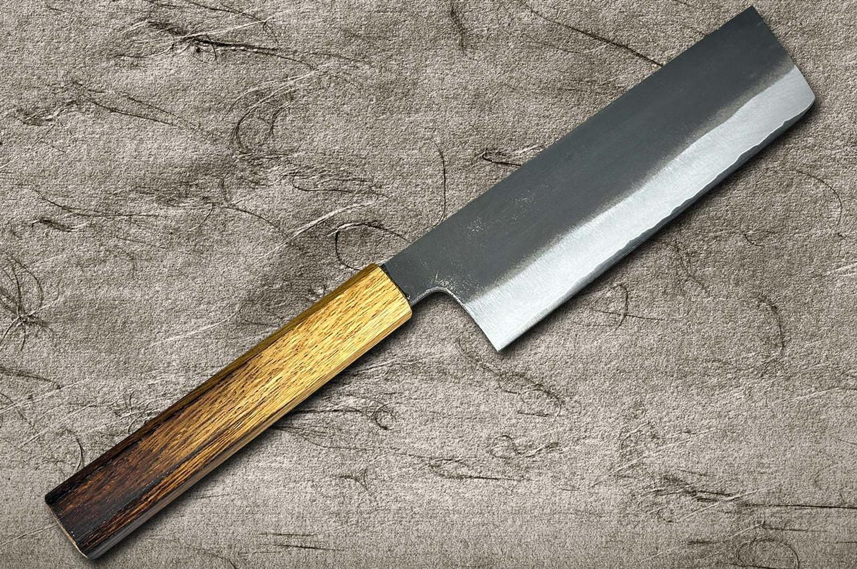Satoshi Nakagawa Aogami #2 Kurouchi OK8B Japanese Chef's Nakiri