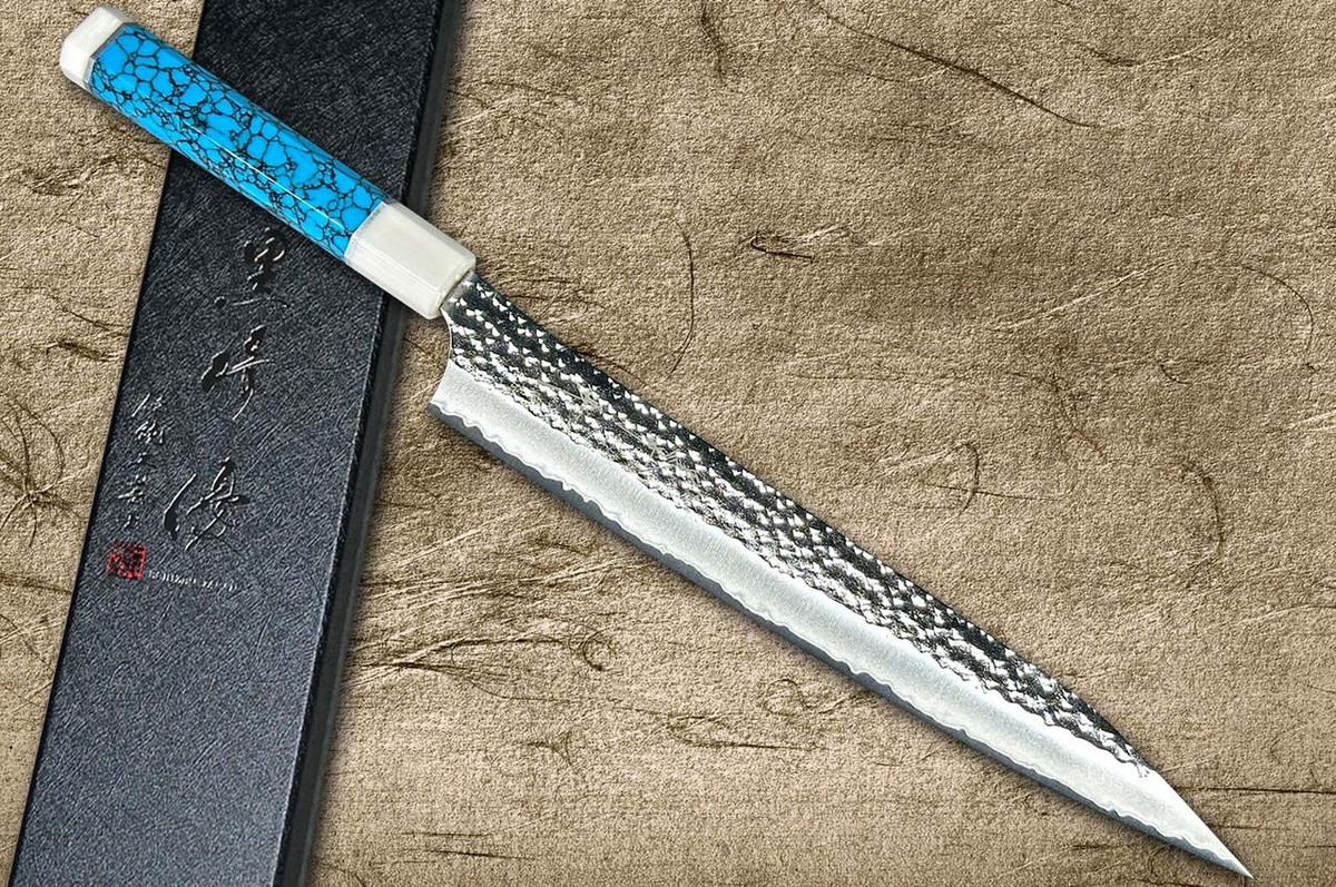 黑崎雄R2(SG2) 锻造SENKO-EI WA 日本厨师切片刀(Sujihiki) 270mm，配双