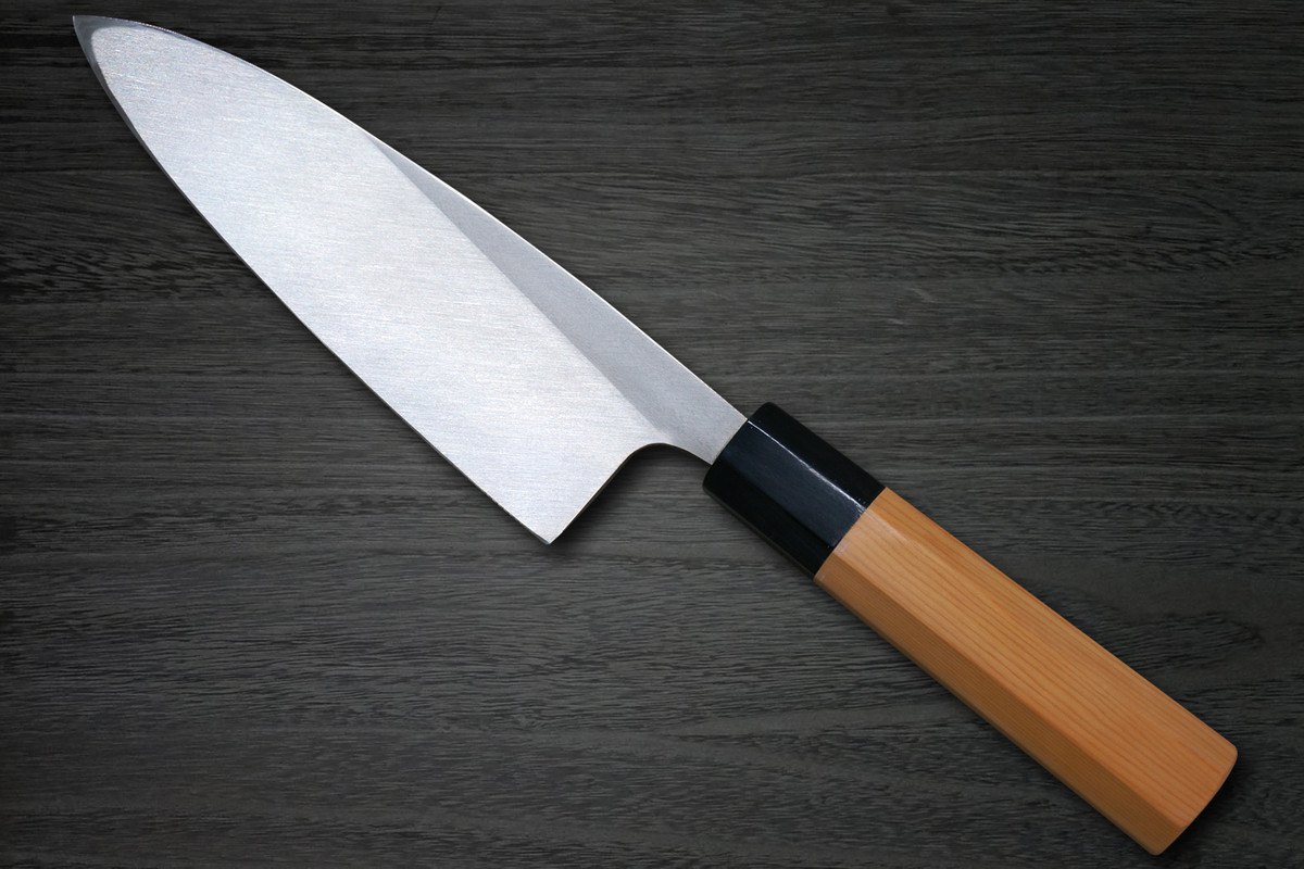 Sakai Takayuki Hakugin INOX Mirror Finish Japanese Chef's Deba Knife 210mm
