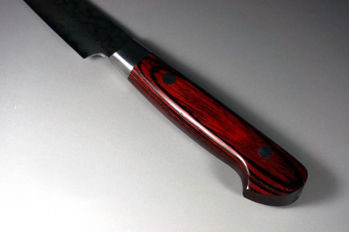 Sakai Takayuki 33-Layer VG10 Damascus Hammered Japanese Chefs Petty KnifeUtility 80mm