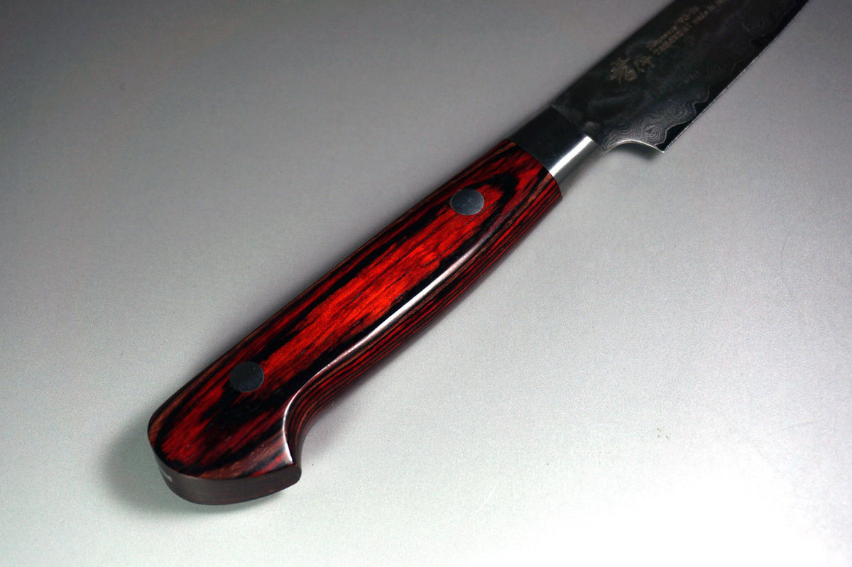 Sakai Takayuki 33-Layer VG10 Damascus Hammered Japanese Chefs Petty KnifeUtility 80mm