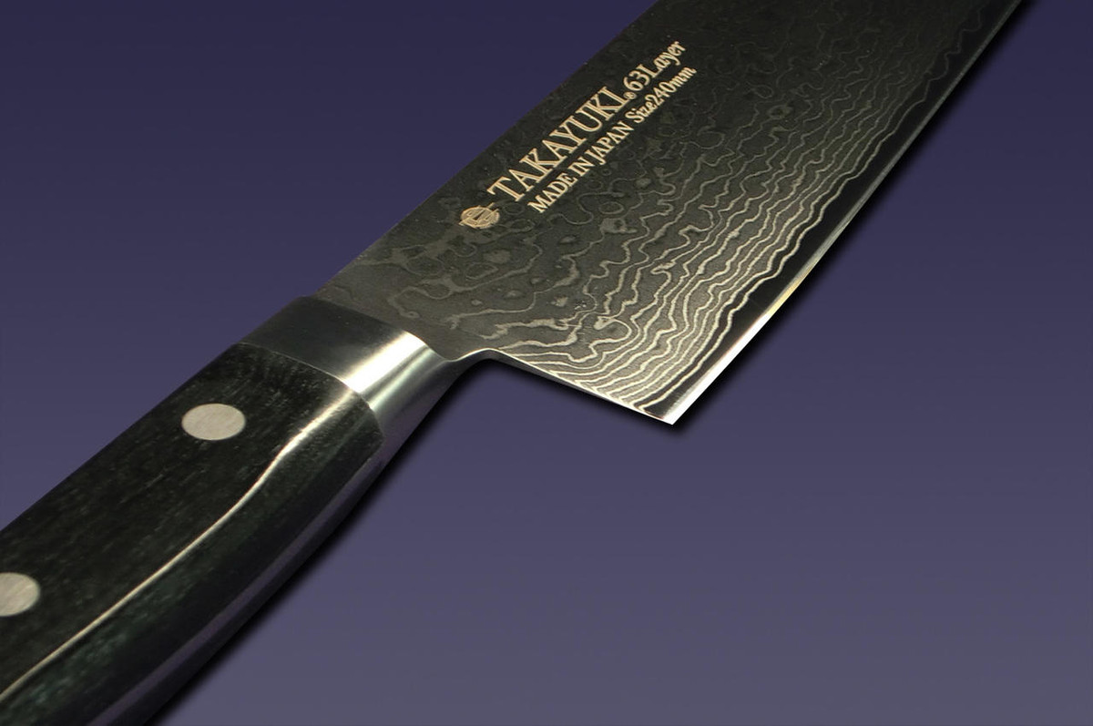 Sakai Takayuki 63-Layer Damascus Japanese Chef's Gyuto Knife 180mm