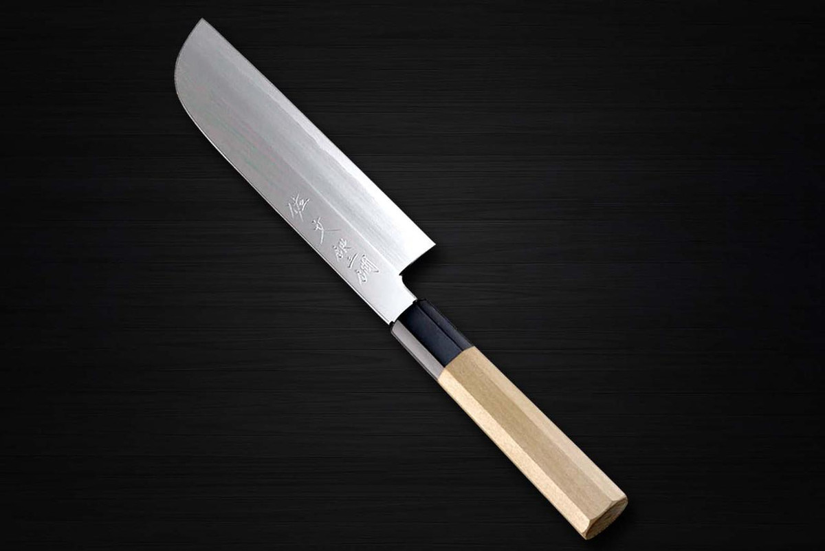 Sabun Ginsan (Gingami No.3 steel) Japanese Chef's Kamagata-Usuba(Vegetable) 180mm 