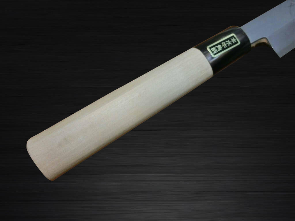 Sabun Honkasumi Gyokuhaku-ko White Steel Japanese Chefs YanagibaSashimi 240mm