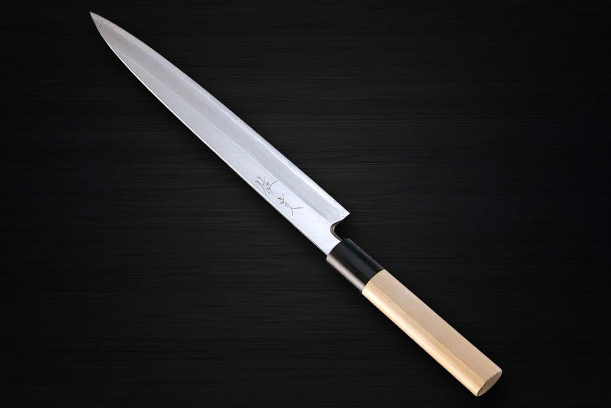 Sabun Honkasumi Gyokuhaku-ko (White Steel) Japanese Chef's Yanagiba(Sashimi) 240mm 
