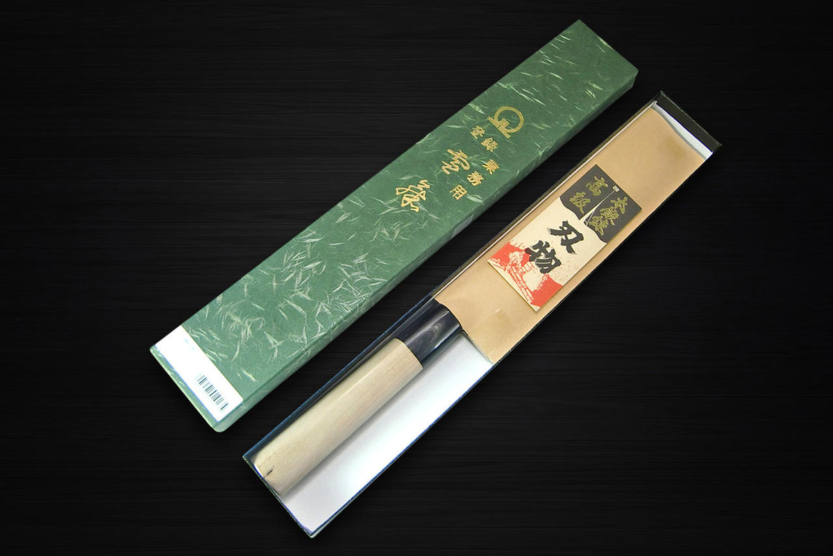 Yukifuji Chu-kasumi Gyokuhaku-ko White Steel Japanese Chefs Mioroshi Deba 240mm