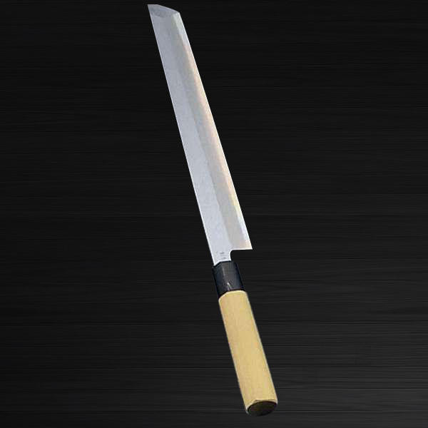 Sakai Jikko Tanren Ginsan Gingami No.3 steel Japanese Chefs Sakimaru-YanagibaSashimi 210mm