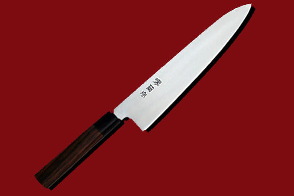 Japanese knife Sakai Kikumori Japanesestyle Rosewood handle Chef's KengataPetty Knife